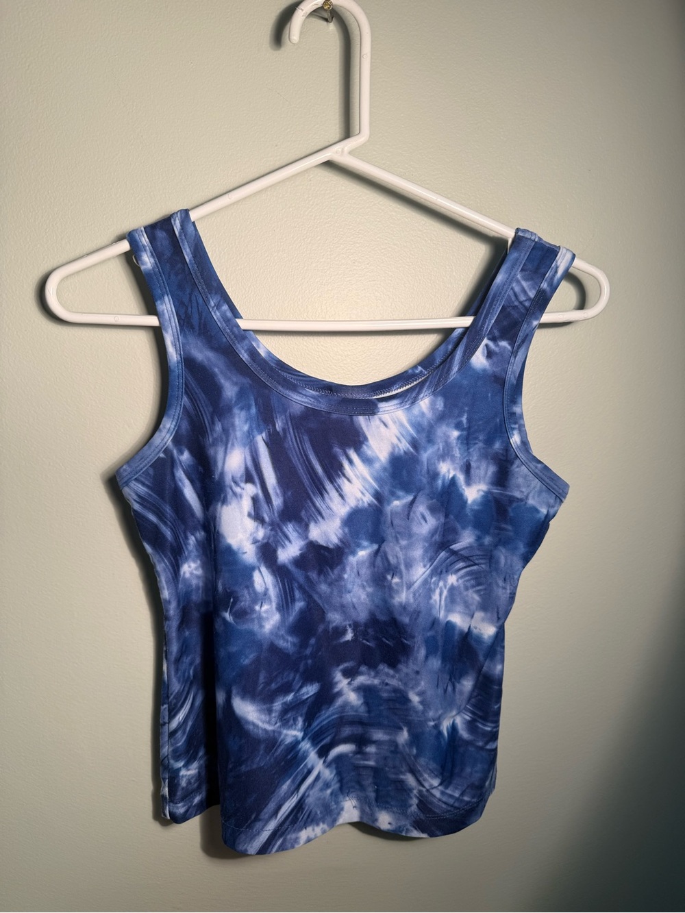 Blue Tie-Dye Tank Top